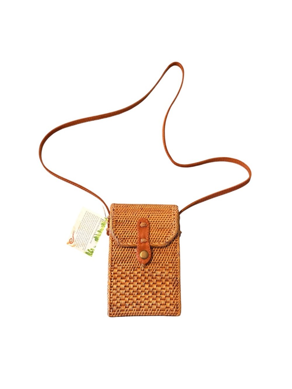 Winding Road crossbody woven bag